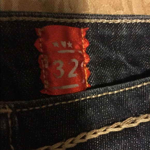 ROCK REVOLUTION JEANS WITH DECOR ON POCKETS.SZ 32. - Picture 7 of 7